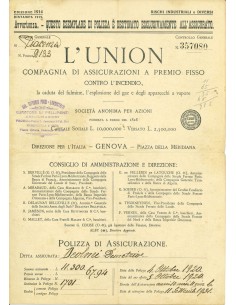 1920 - L' UNION - INCENDIO - PIACENZA