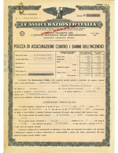 1955 - LE ASSICURAZIONI D'ITALIA - INCENDIO - PALERMO