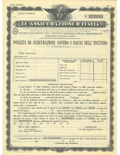 1923 - LE ASSICURAZIONI D'ITALIA - INCENDIO - ROMA