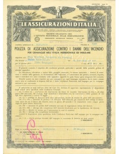 1951 - LE ASSICURAZIONI D'ITALIA - INCENDIO - AGRIGENTO