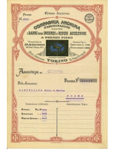1924 - COMP. ANONIMA D'ASSICURAZIONE CONTRO I DANNI DEGLI...