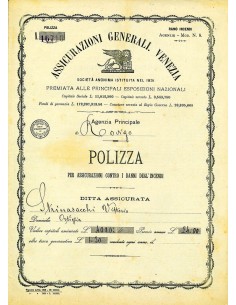 1900 - ASSICURAZIONI GENERALI DI VENEZIA - INCENDIO - ROVIGO