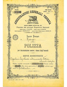 1901 - ASSICURAZIONI GENERALI DI VENEZIA - INCENDIO - ROVIGO