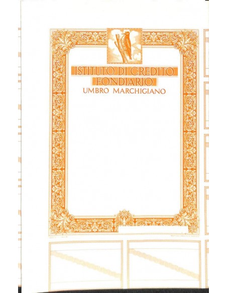 IST. DI CREDITO FONDIARIO UMBRO MARCHIGIANO - SPECIMEN