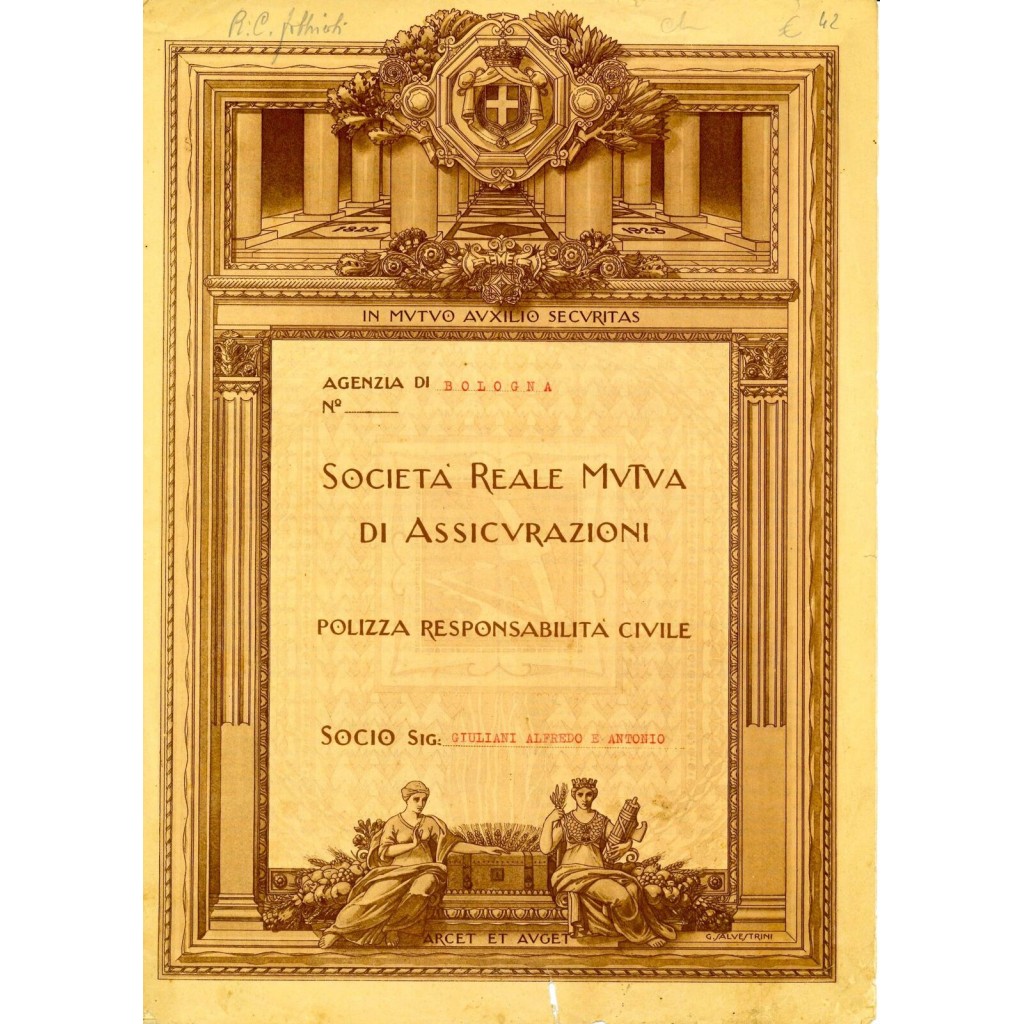 1934 - REALE MUTUA DI ASSICURAZIONI SOC. -...