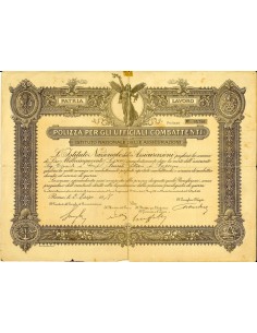 1918 - ISTITUTO NAZIONALE DELLE ASSICURAZIONI - UFFICIALI...