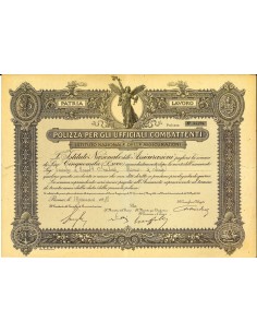 1918 - ISTITUTO NAZIONALE DELLE ASSICURAZIONI - UFFICIALI...