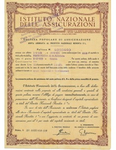 1936 - ISTITUTO NAZIONALE DELLE ASSICURAZIONI - MISTA - ROMA