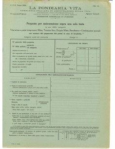 1940 - LA FONDIARIA VITA - FIRENZE