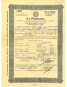 1930 - LA FONDIARIA - INCENDIO - PIACENZA