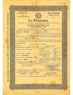 1931 - LA FONDIARIA - INCENDIO - FERRARA