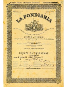1911 - LA FONDIARIA - INCENDIO - FERRARA