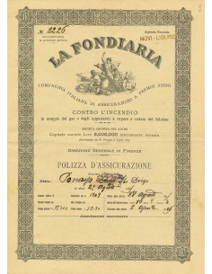 1905 - LA FONDIARIA - INCENDIO - NOVI LIGURE