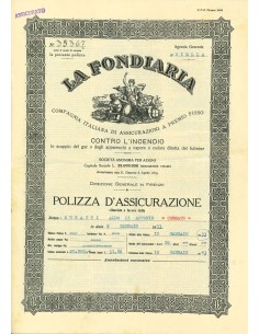 1933 - LA FONDIARIA - INCENDIO - BIELLA