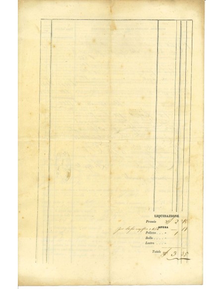 1863 - COMPAGNIA D'ASSICURAZIONE - INCENDIO - VARESE