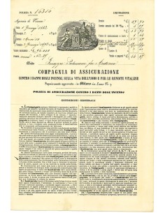 1882 - COMPAGNIA D'ASSICURAZIONE - INCENDIO - VERONA