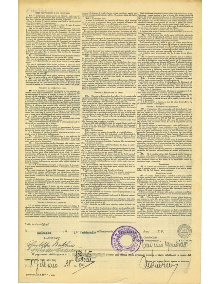 1938 - COMPAGNIA DI ASSICURAZIONE DI MILANO - INCENDIO - SALUZZO