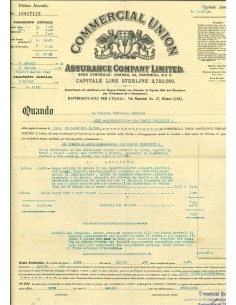 1933 - COMMERCIAL UNION - INCENDIO - MILANO