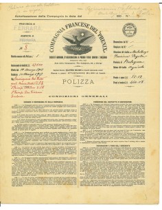 1907 - COMPAGNIA FRANCESE DEL PHENIX - INCENDIO - FERRARA