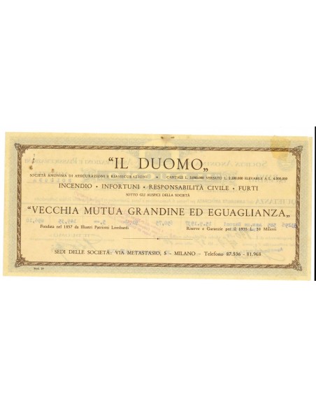 1937 - IL DUOMO - INCENDIO - BOLOGNA