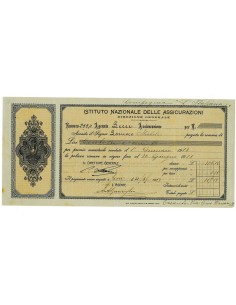 1913 - ISTITUTO NAZIONALE DELLE ASSICURAZIONI - LECCE