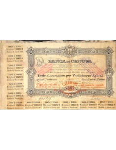 BANCA DI GENOVA - 25 AZIONI GENOVA 1889