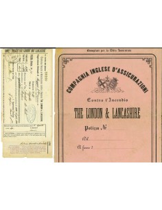 1883 - COMPAGNIA INGLESE DI ASSICURAZIONI - INCENDIO -...
