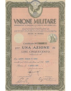 UNIONE MILITARE COOP. DI CONSUMO E DI CREDITO PER AZIONI A.R.L. 1 AZIONE ROMA