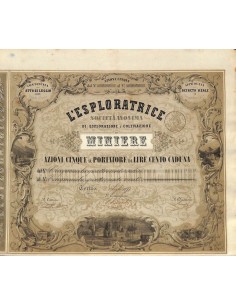 L'ESPLORATRICE - 5 AZIONI TORINO 1898