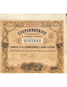 L'ESPLORATRICE - UNA AZIONE TORINO 1898