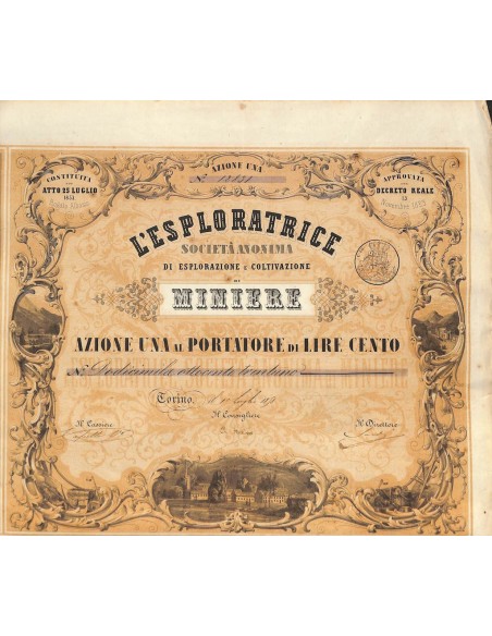 L'ESPLORATRICE - UNA AZIONE TORINO 1898