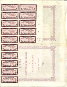 1918 - GIO' ANSALDO SOC. PER AZIONI - 25 AZIONI - ROMA 2