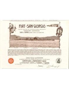 1917 - FIAT SAN GIORGIO COSTRUZIONI NAVALI E MECCANICHE -...