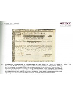 SOC. ANON. DELLA STRADA FERRATA MARIA ANTONIA... 290 AZIONI FIRENZE 1845 2