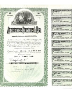 ACCIAIERIE E FERRIERE DI PRA - 25 AZIONI GENOVA 1906