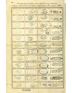 1866 - DEBITO PUBBLICO REGNO D'ITALIA STEMMA COLORE 5%... 2