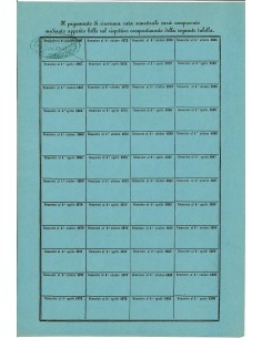 1869 - DEBITO PUBBLICO REGNO D'ITALIA 3% RENDITA LIRE 30... 2