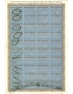 1896 - DEBITO PUBBLICO REGNO D'ITALIA UMBERTO I  5%... 2