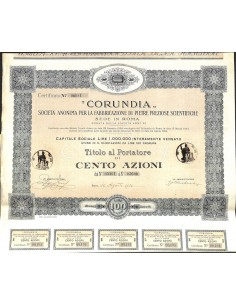 CORUNDIA - 100 AZIONI ROMA 1924