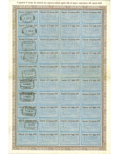 1897 - DEBITO PUBBLICO REGNO D'ITALIA UMBERTO I  5%... 2