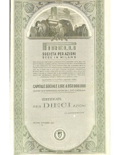 PIRELLI - 10 AZIONI - MILANO 1947