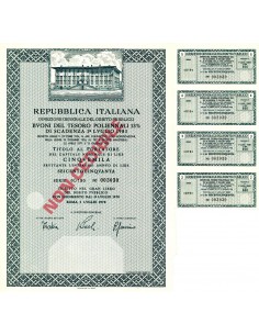 1978 - REPUBBLICA ITALIANA BUONI DEL TESORO POLIENNALE...