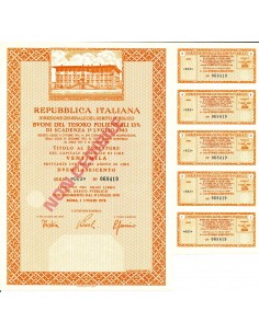 1978 - REPUBBLICA ITALIANA BUONI DEL TESORO POLIENNALE...