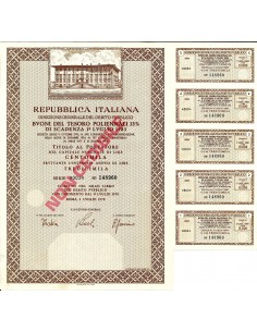 1978 - REPUBBLICA ITALIANA BUONI DEL TESORO POLIENNALE...