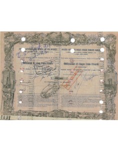 STRADE FERRATE ROMANE (ROMA, BOLOGNA, ANCONA E BOLOGNA, FERRARA, PO) ROMA OBBLIGAZIONE 1856