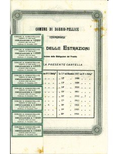 1896 - COMUNE DI BOBBIO PELLICE - 1 OBBLIGAZIONE DA LIRE... 2