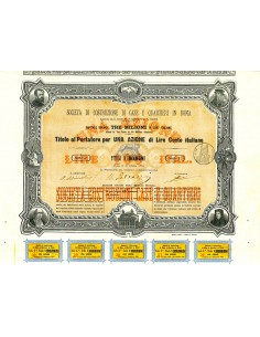 1872 - SOC. DI COSTRUZIONE DI CASE E QUARTIERI IN ROMA 1...