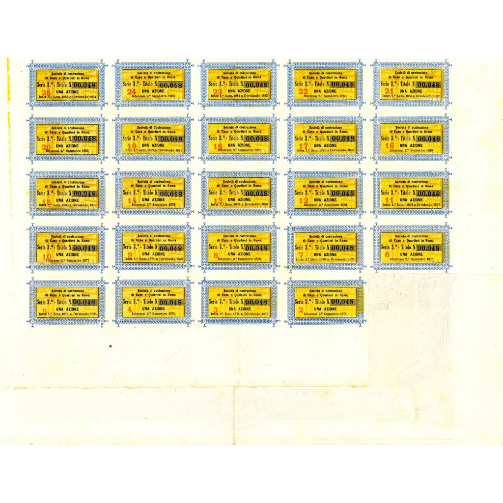 1872 - SOC. DI COSTRUZIONE DI CASE E QUARTIERI...