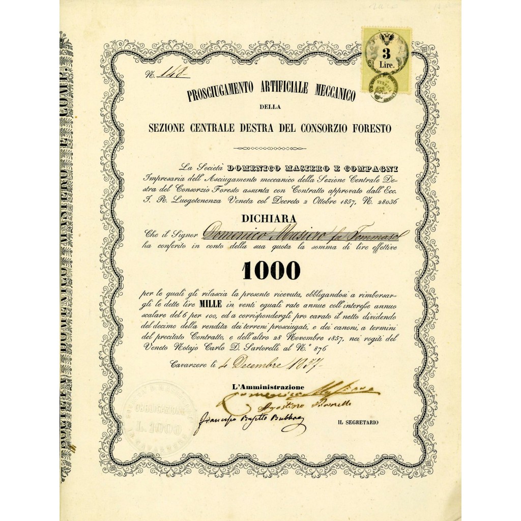 1857 - PROSCIUGAMENTO ARTIFICIALE MECCANICO...