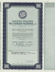 1972 - SIP SOCIETA' ITALIANA PER L'ESERCIZIO TELEFONICO -...